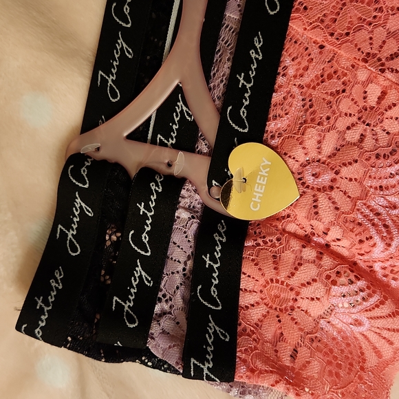 Juicy Couture 3 Pack Lace Cheeky Panties - Picture 7 of 7